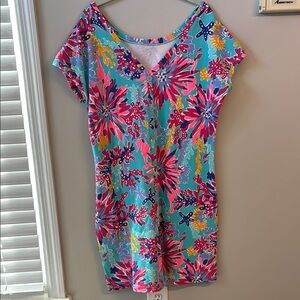 Lilly Pulitzer Floral V-Neck Dress